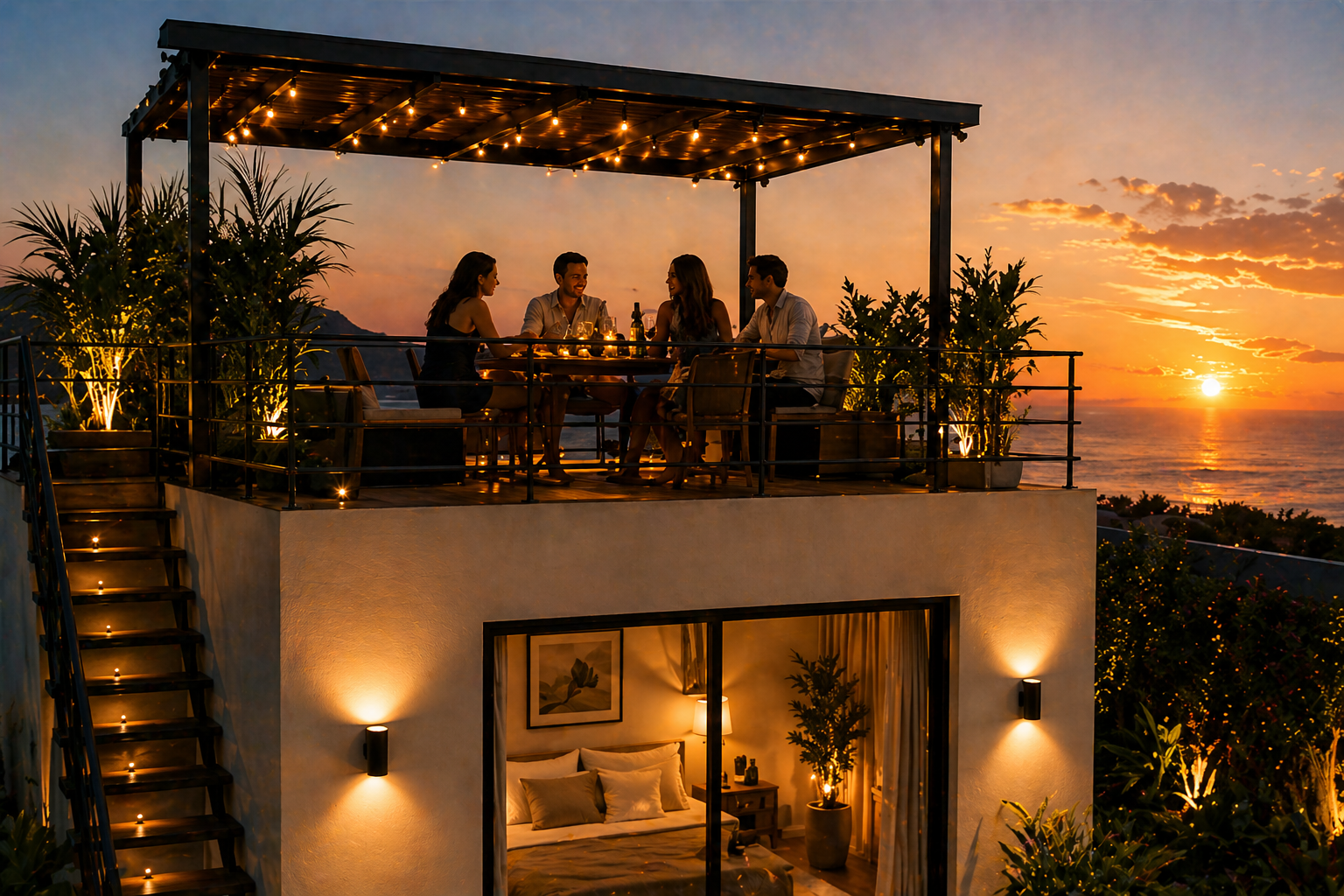 VERSION EXCEPTION - Toit terrasse avec pergola